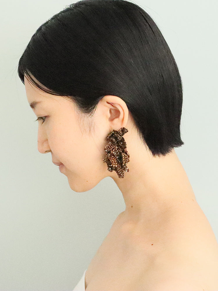 FUA accessory / DOOR Clip-on earrings BRONZE/L
