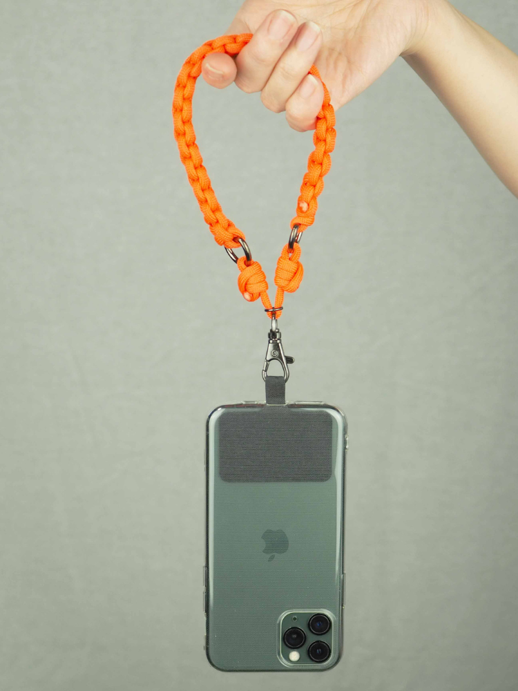 yuzen / Smartphone Strap "Knot 002" Rescue-Orange