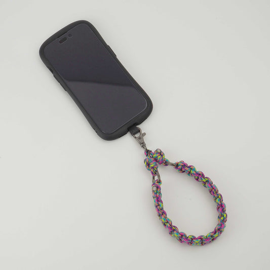 yuzen / Smartphone Strap "Knot 002" Psychedelic-Camo