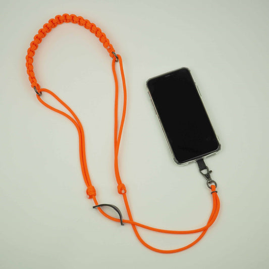 yuzen / Smartphone Strap "Knot" Rescue-Orange