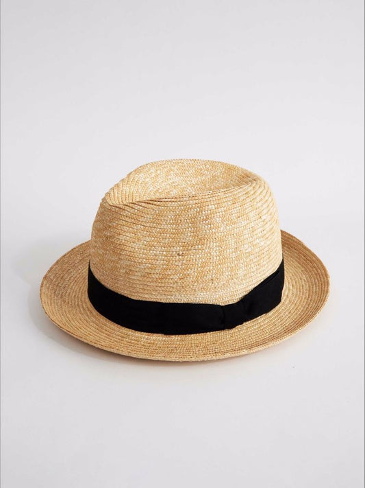FUJII SEIBO / Wheat blade folded L size natural hat